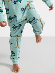 Lindex - Pajama Cars Dinos - pyjamassæt - dusty aqua - 6