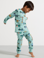 Lindex - Pajama Cars Dinos - pyjamassæt - dusty aqua - 8