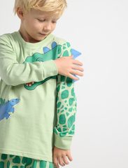 Lindex - Pajama 3D animal - pyjamassæt - light dusty green - 7