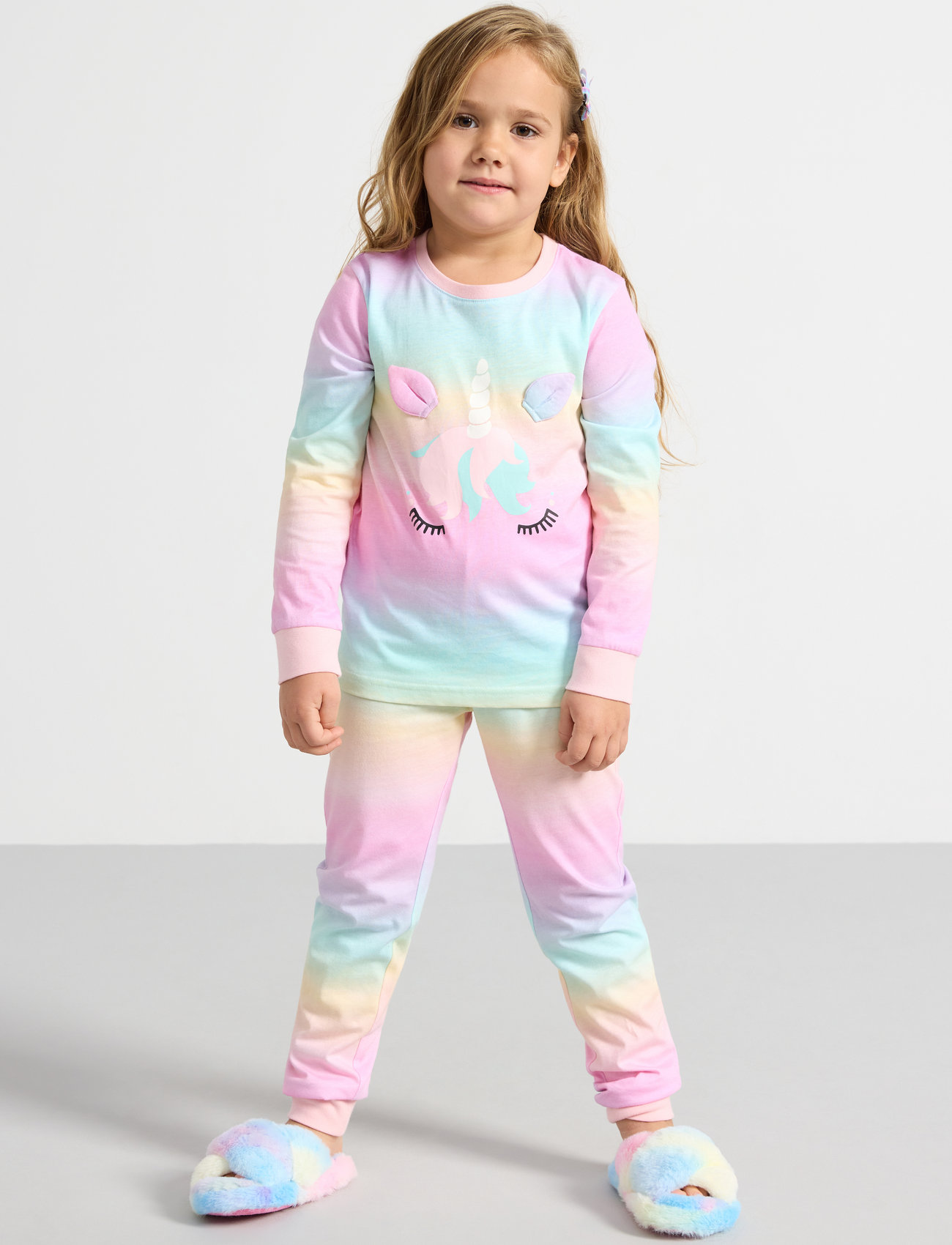 Lindex - Pajama 3D animal - pyjamassæt - light pink - 1