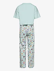 Lindex - Pajama boxy t shirt Cute swe - ensembles - light aqua - 2