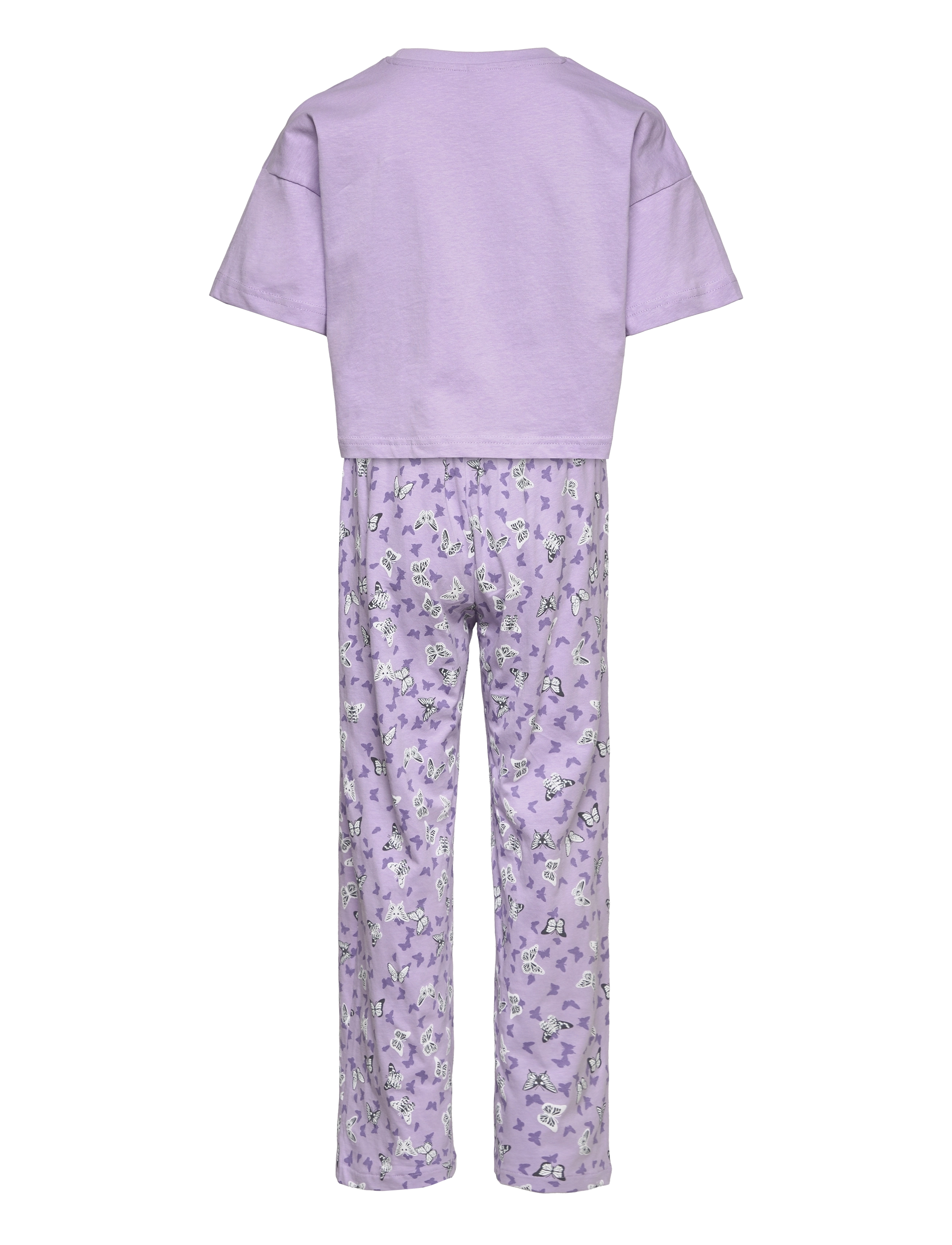 Lindex - Pajama boxy t shirt Cute swe - light lilac - 1