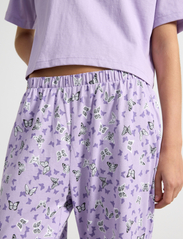 Lindex - Pajama boxy t shirt Cute swe - setit - light lilac - 8