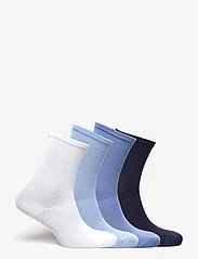Lindex - Sock 4 p soft rib - alhaisimmat hinnat - light blue - 1