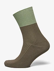 Lindex - Sock 4 p soft blocking - laveste priser - light dusty green - 2
