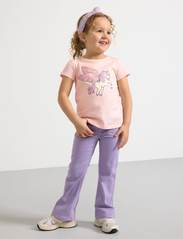 Lindex - Top s s unicorn print and sequ - kortärmade t-shirts - light pink - 4