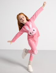 Lindex - Top l s rabbit pile applique - long-sleeved t-shirts - pink - 3
