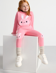 Lindex - Top l s rabbit pile applique - long-sleeved t-shirts - pink - 5