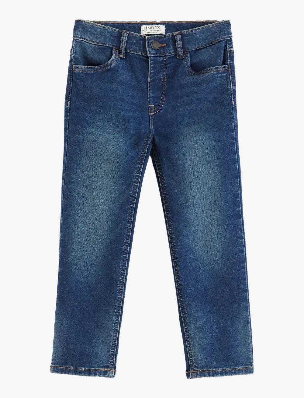 Lindex - STAFFAN jeans med lige ben i denimjersey - loose jeans - dark denim - 1
