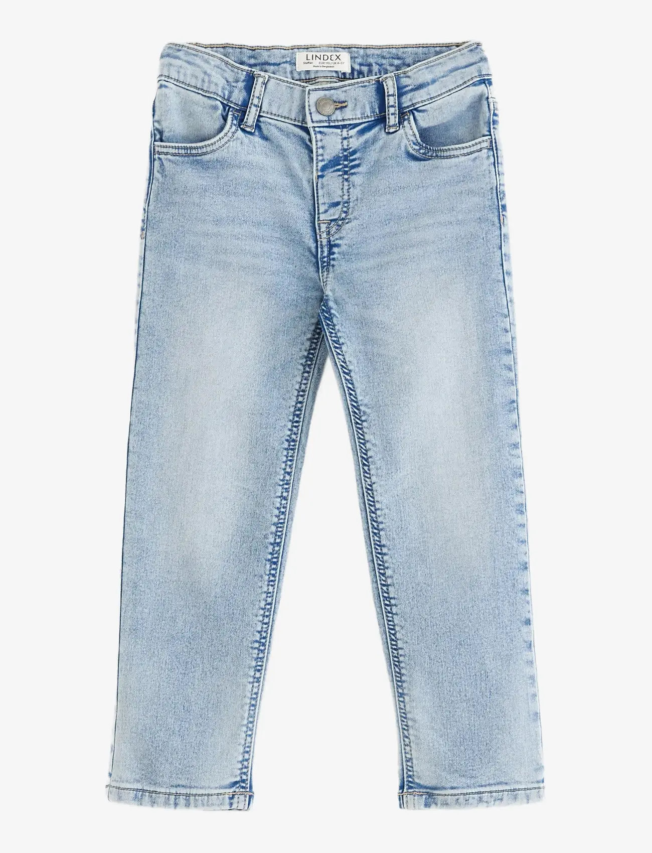 Lindex - STAFFAN Straight leg jeans in denim jersey - loose jeans - light denim - 1