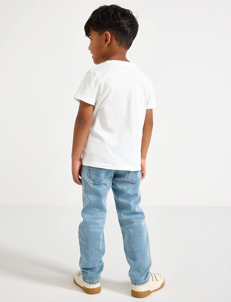 Lindex - STAFFAN Straight leg jeans in denim jersey - loose jeans - light denim - 3