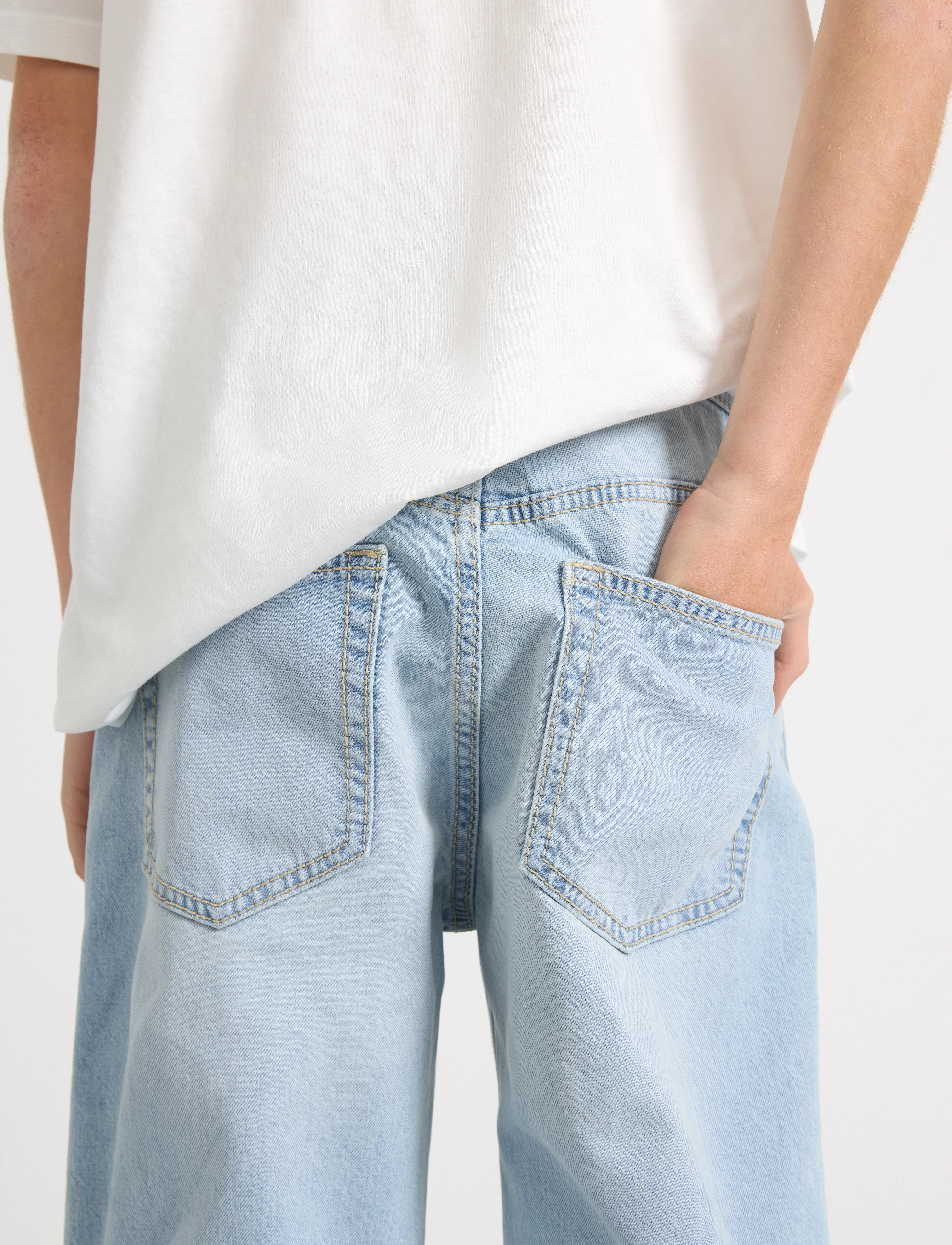 Lindex - Trousers Denim Vilgot - jeans met wijde pijpen - light denim - 5