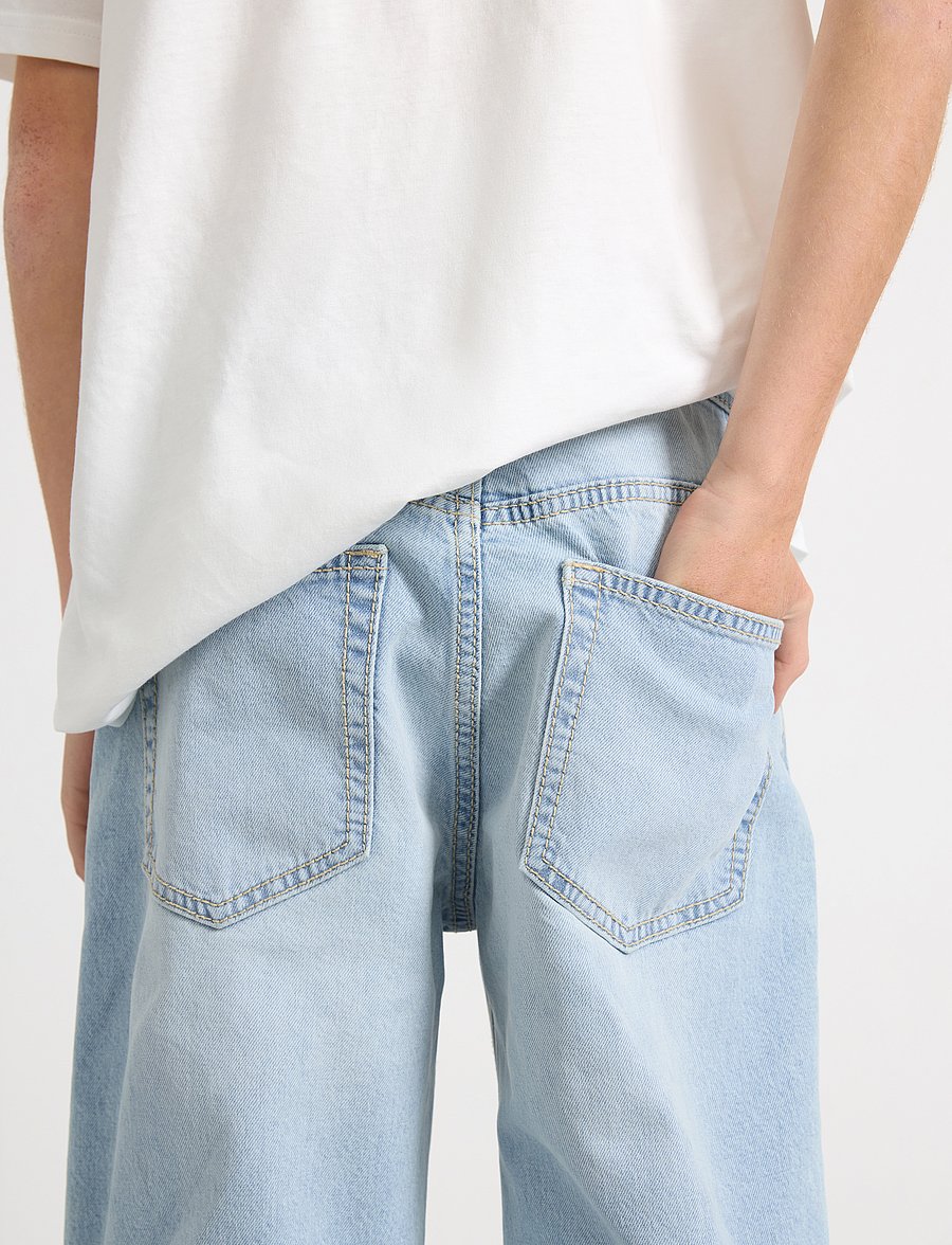Lindex - Trousers Denim Vilgot - hosen mit weitem bein - light denim - 5
