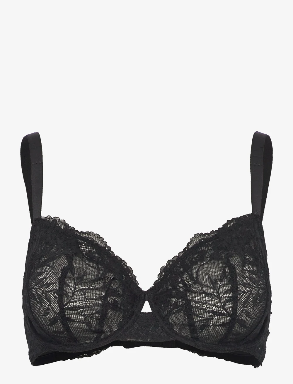 Lindex - Bra Skilla wire Nova lace - helkupa bh:ar - black - 1