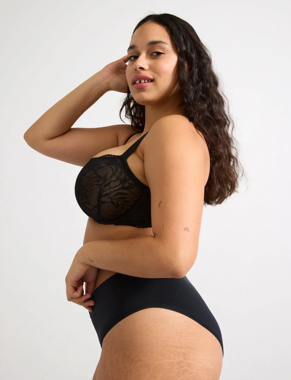 Lindex - Bra Skilla wire Nova lace - helkupa bh:ar - black - 4