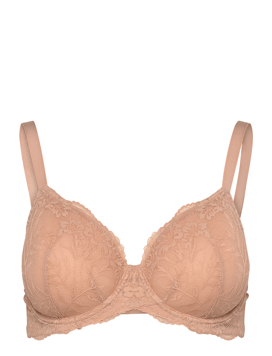 Lindex - Bra tshirt spacer Nova - laveste priser - beige - 1