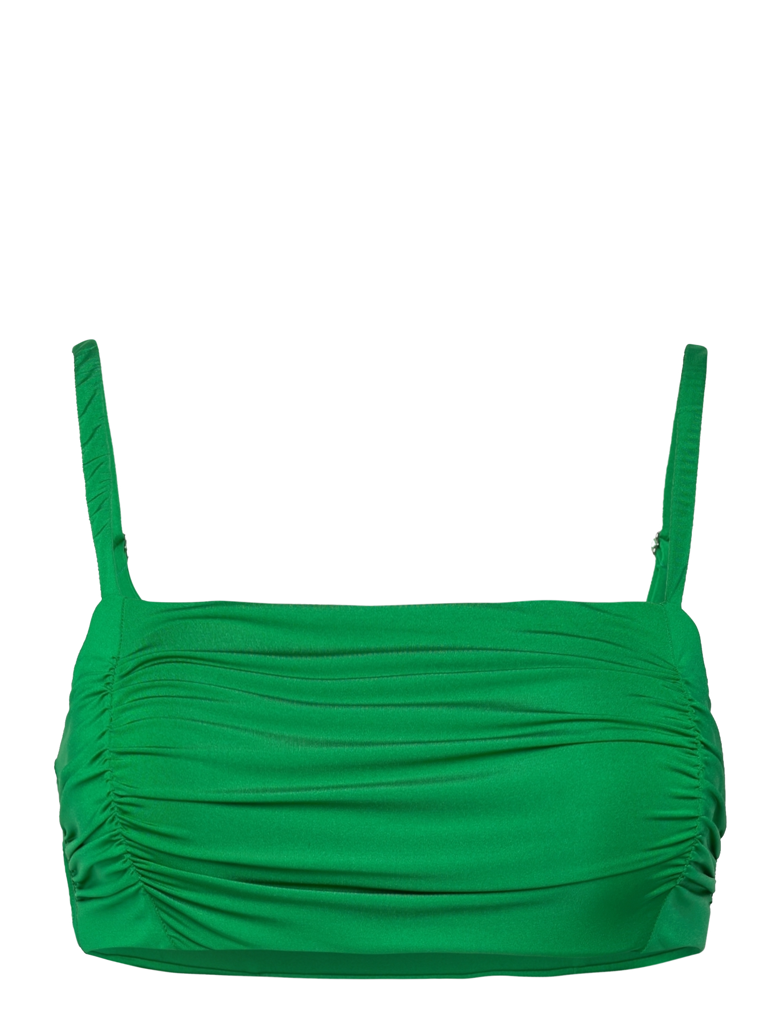 Lindex Swim Alba Bandeau Shiny - Bademode - GREEN / green