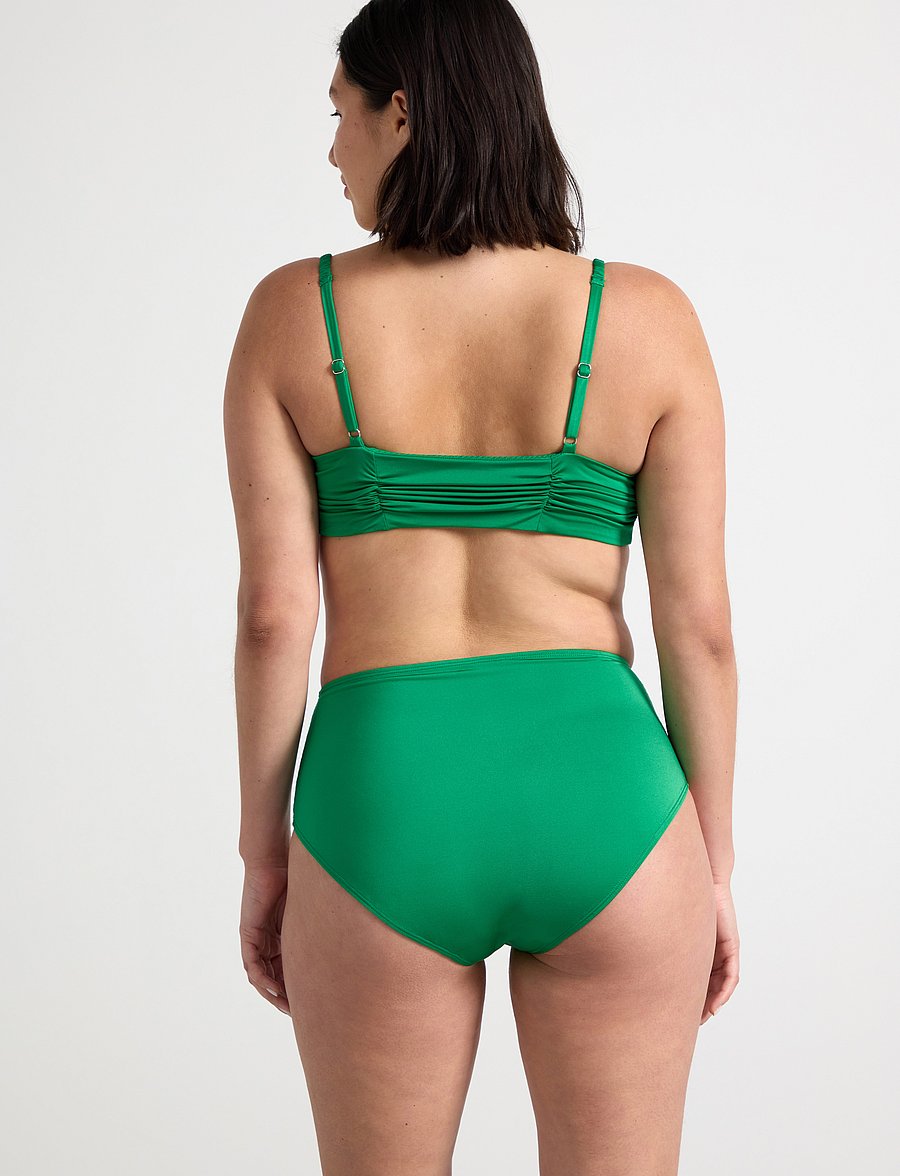 Lindex - Swim Alba Bandeau Shiny - bandeaubikinier - green - 4