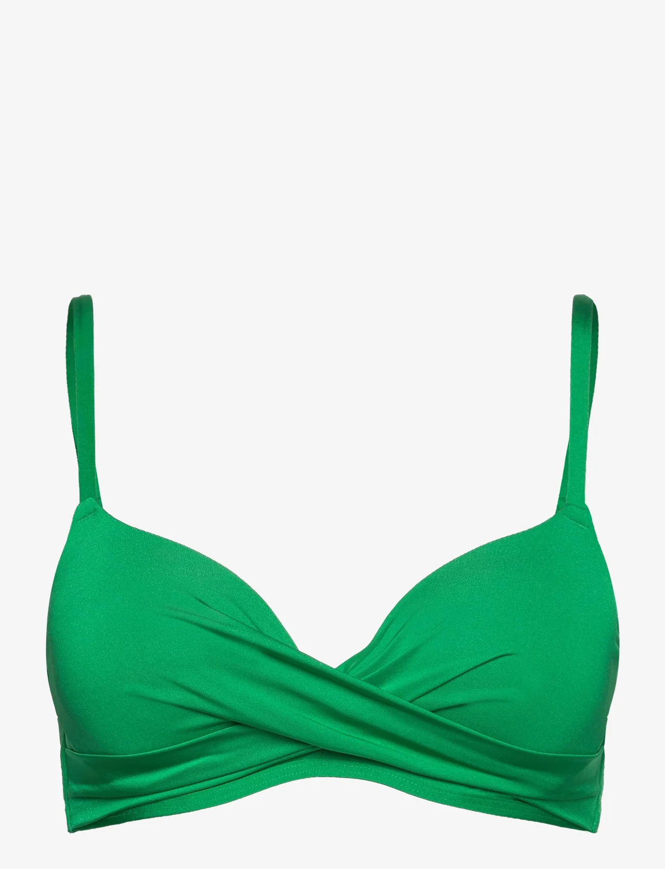 Lindex - Swim Bra LiljaTshirt Twist shi - bikinien push-up-yläosat - green - 1