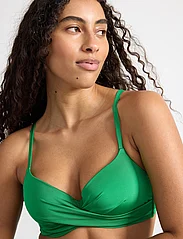 Lindex - Swim Bra LiljaTshirt Twist shi - bikinien push-up-yläosat - green - 3