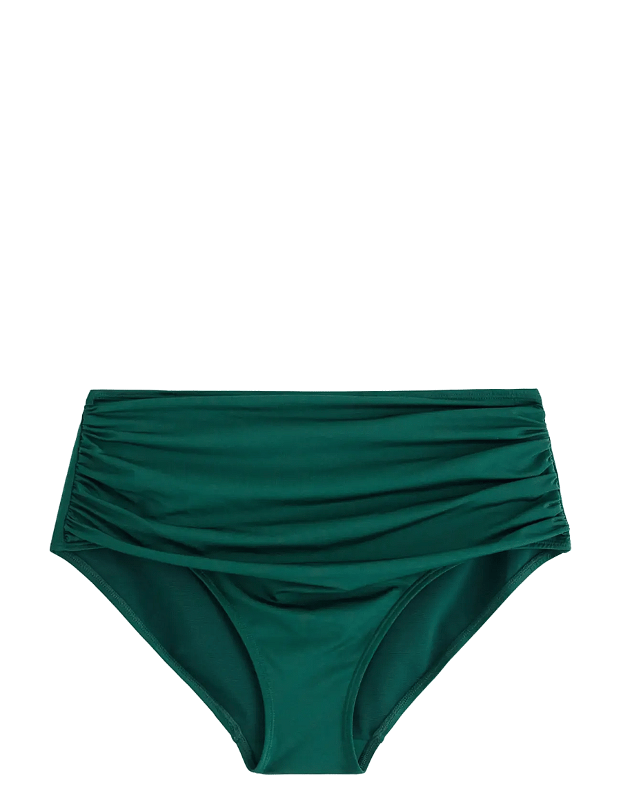 Lindex - Shaping Bikini bottom with high waist - bikinitrosor med hög midja - dark green - 1