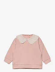 Lindex - Sweatshirt collar embroidery a - dressipluusid - light dusty pink - 0
