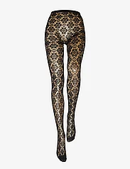 Lindex - Tights net flower repetitive - nordic style - black - 2