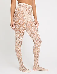 Lindex - Tights net flower repetitive - lowest prices - dark off white - 2