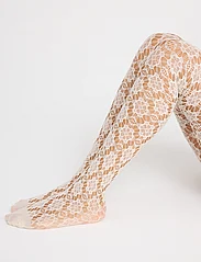 Lindex - Tights net flower repetitive - lowest prices - dark off white - 5