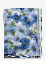 Lindex - Scarf Flower blue 180x90cm - laagste prijzen - blue - 1