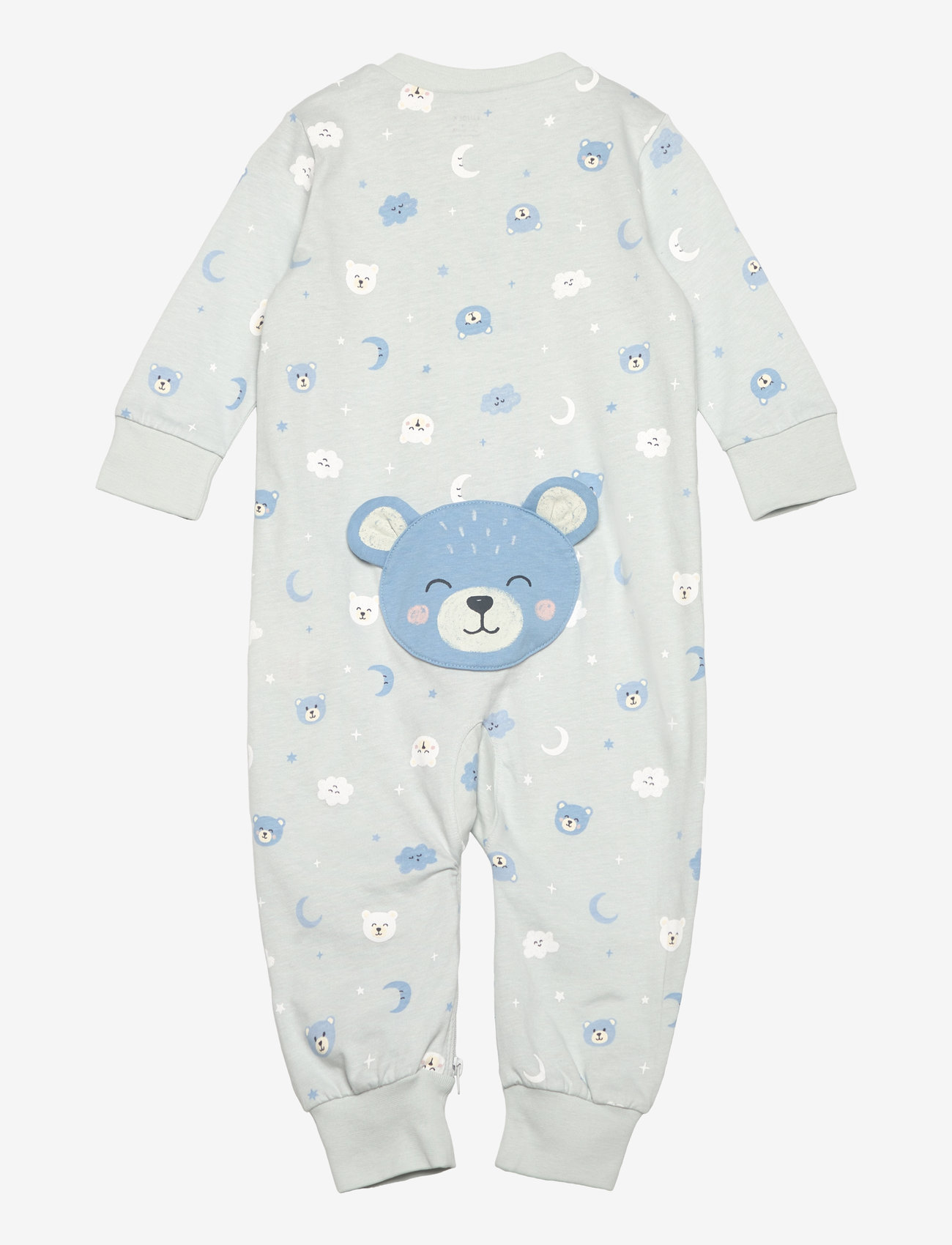 Lindex - Pyjamas Bear at back - natdragter - dusty blue - 1
