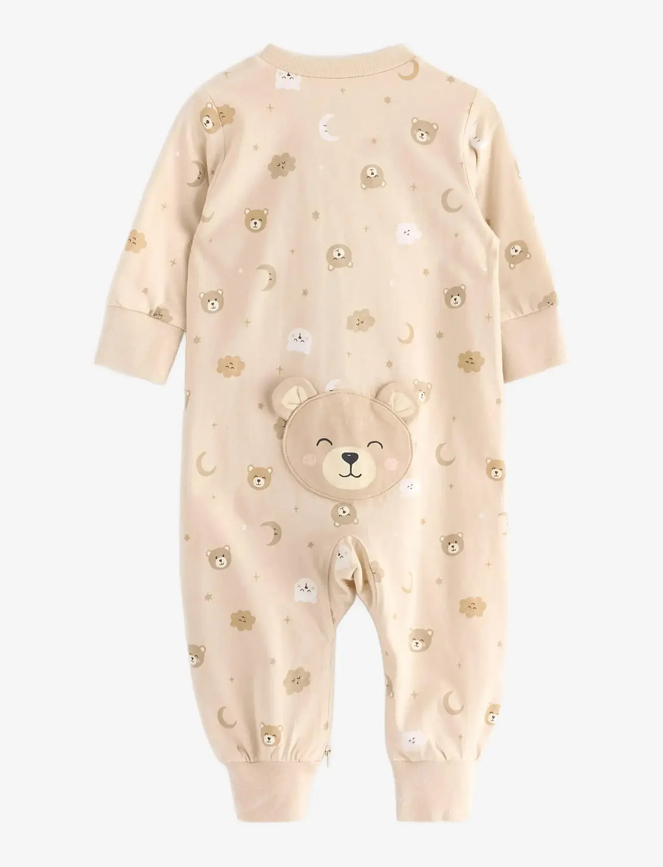 Lindex - Pyjamas with application at the back - schlafoveralls - light beige - 0