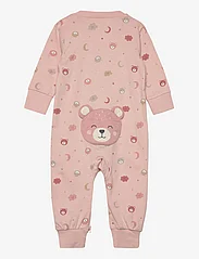 Lindex - Pyjamas Bear at back - sleeping overalls - light dusty pink - 1