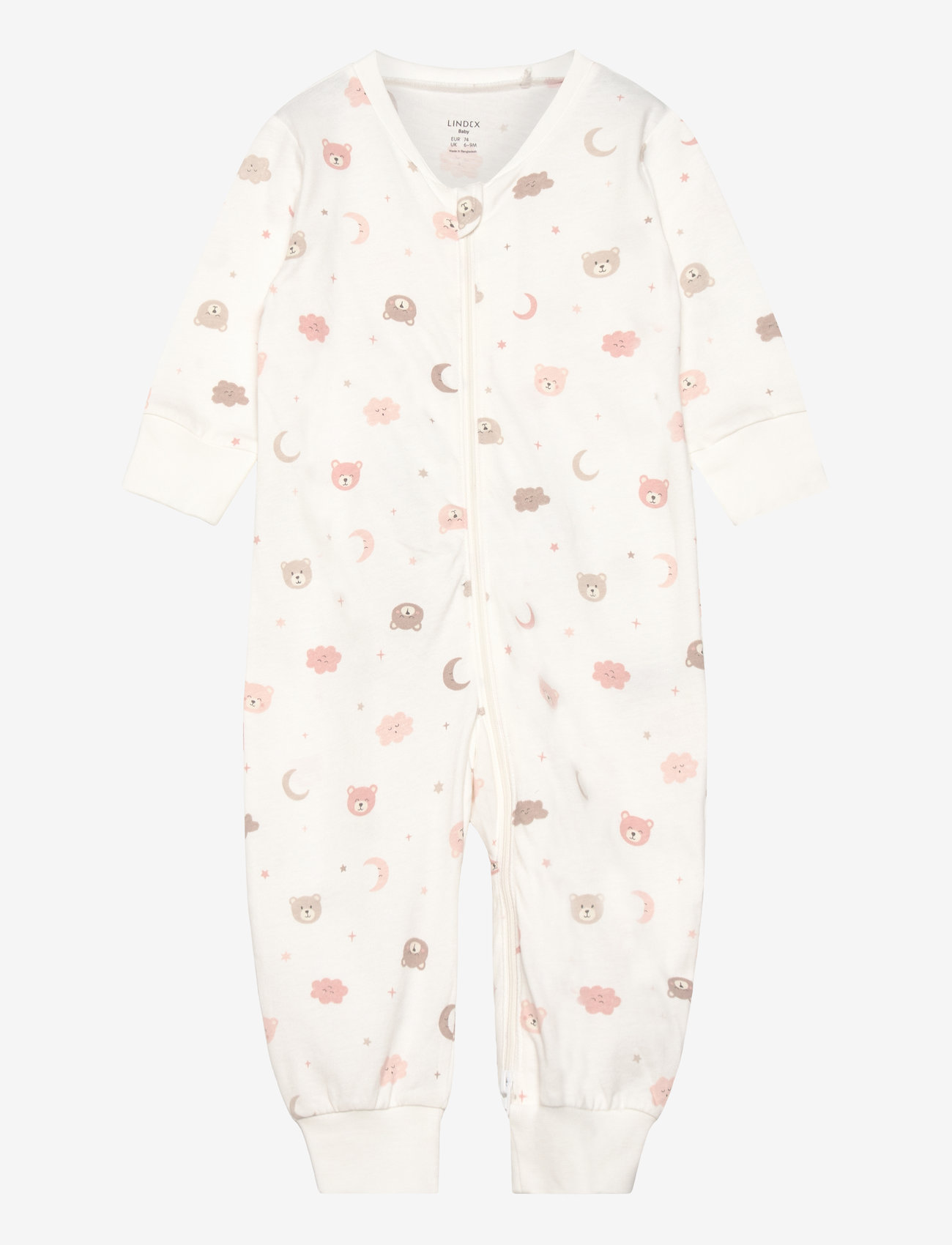 Lindex - Pyjamas Bear at back - light dusty white - 0