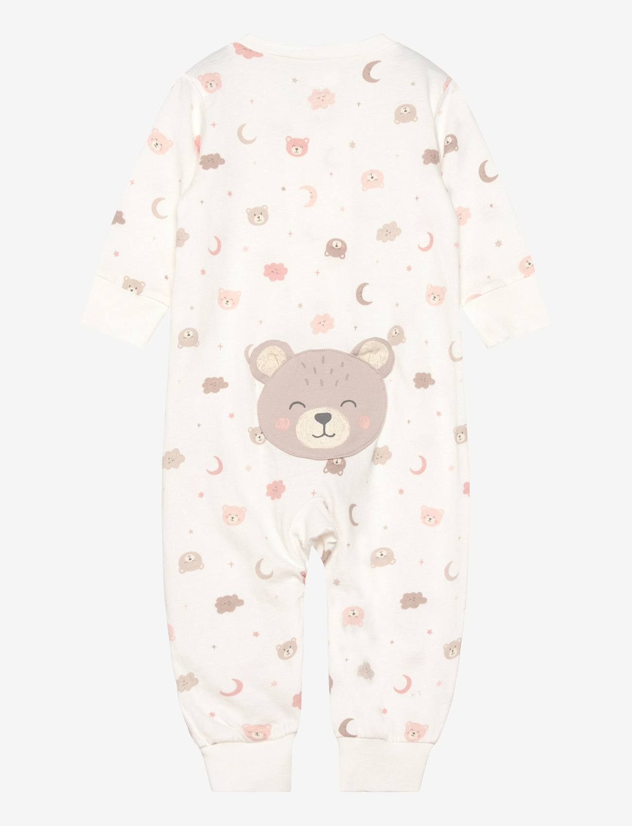 Lindex - Pyjamas Bear at back - light dusty white - 1