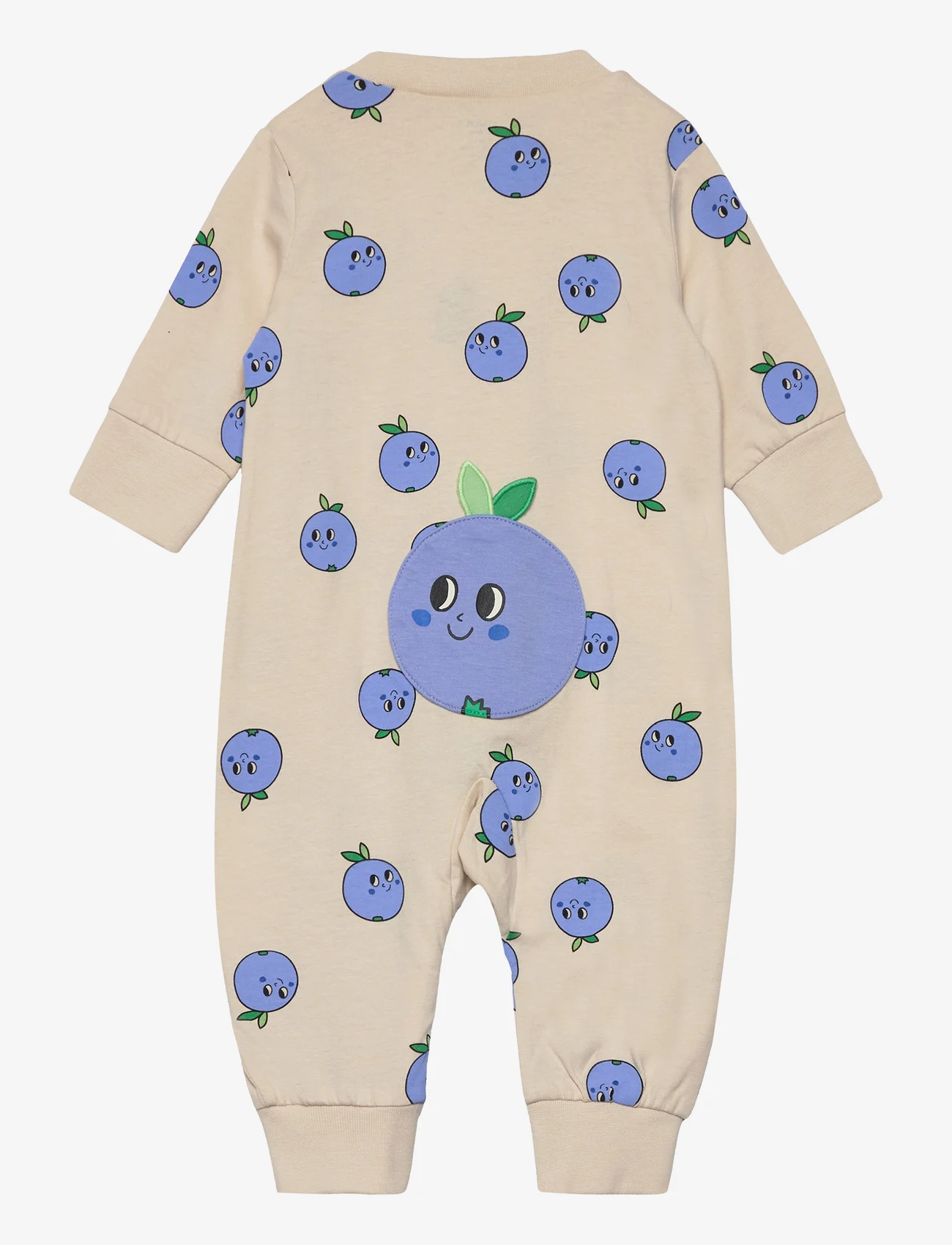 Lindex - Pyjamas Blueberry at back - sleeping overalls - light beige - 1