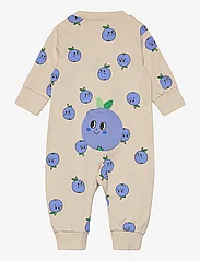 Lindex - Pyjamas Blueberry at back - vauvan yöpuvut - light beige - 1