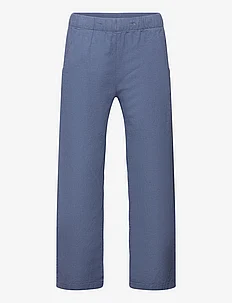 Trousers Wide chinos Linen ble, Lindex