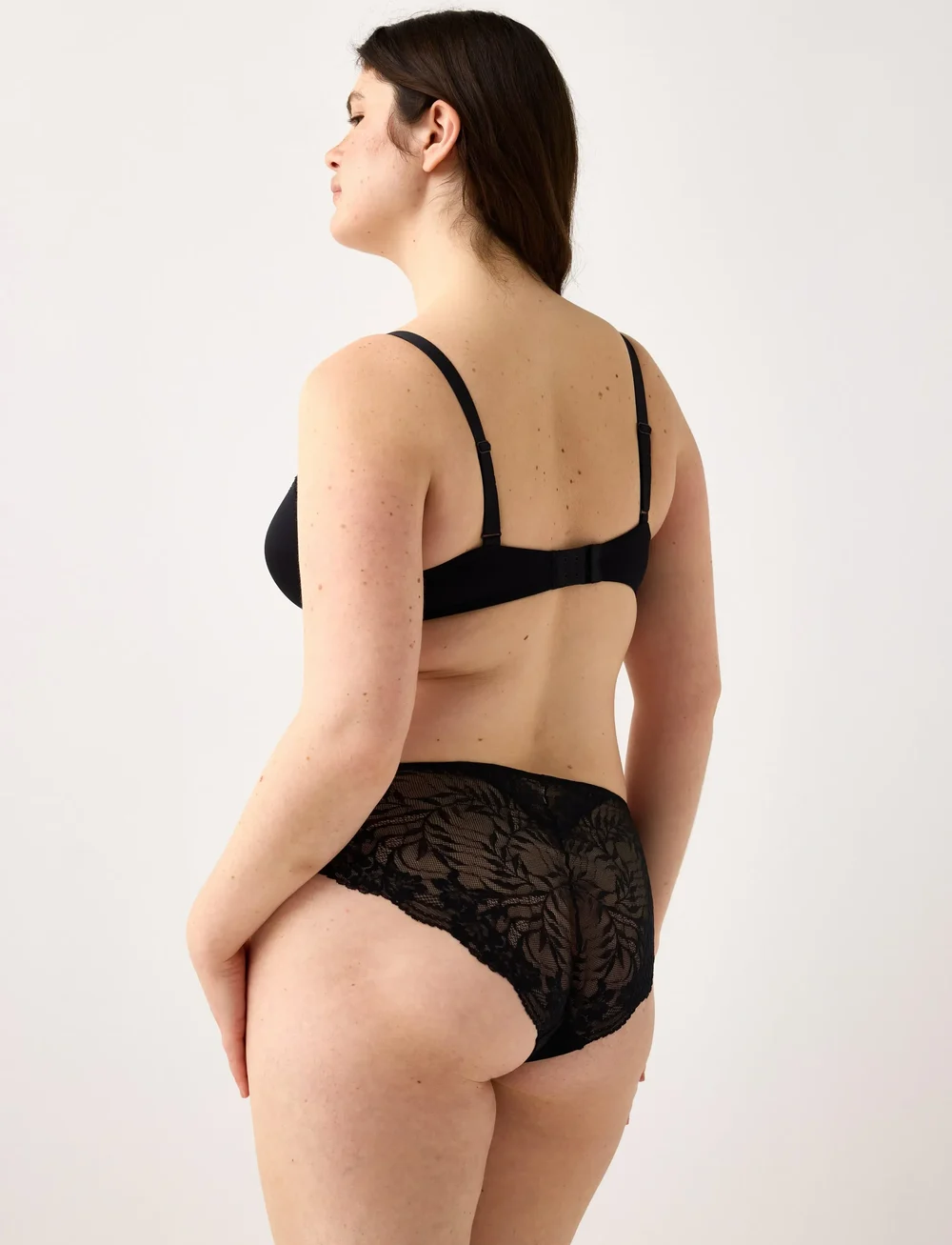 Lindex - Flora Nova Lace trim - bygellösa bh:ar - black - 3