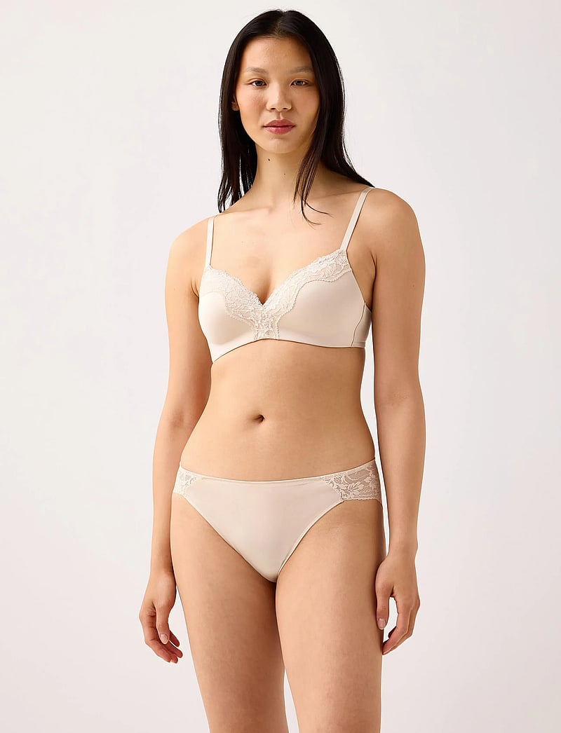Lindex - Flora Nova Lace trim - bügellose bhs - light beige - 0