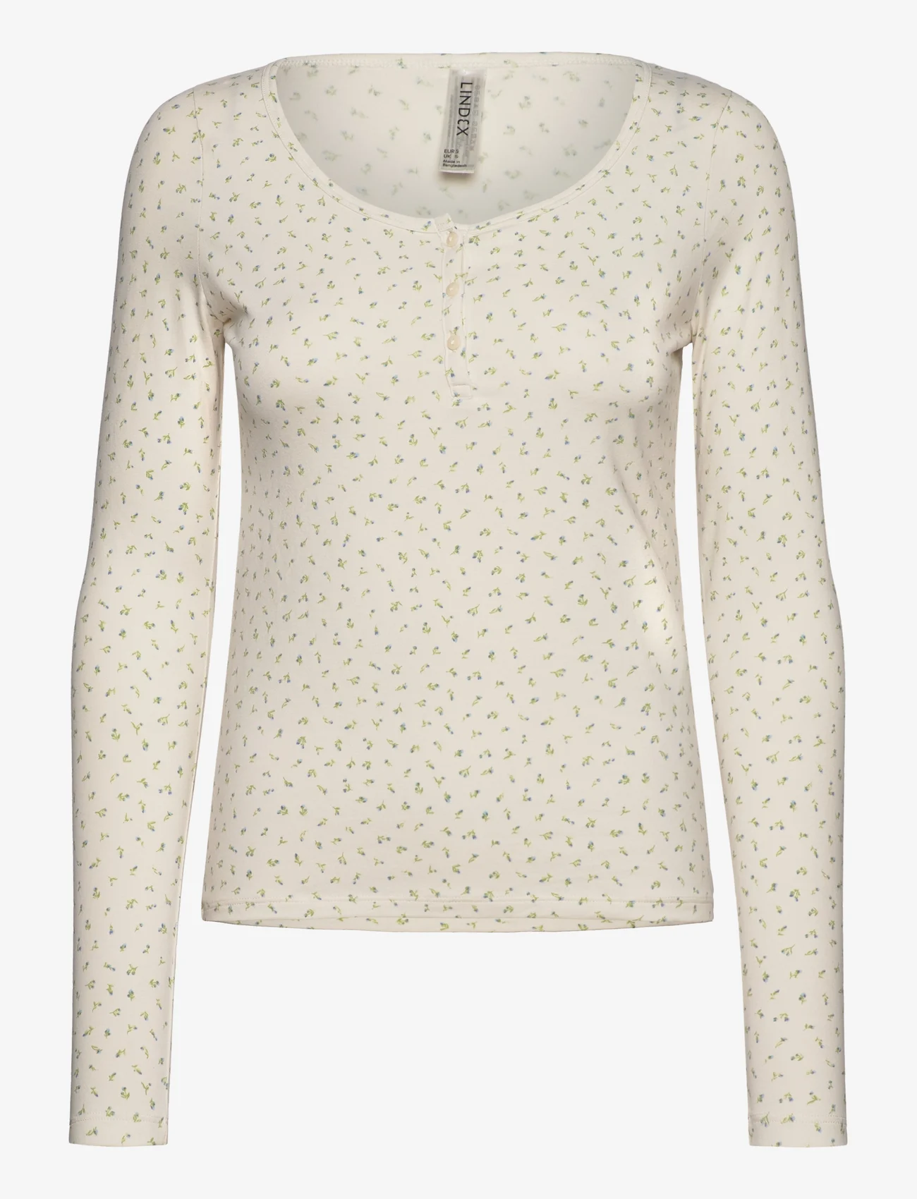 Lindex - Top LS aop flower - lowest prices - white - 0