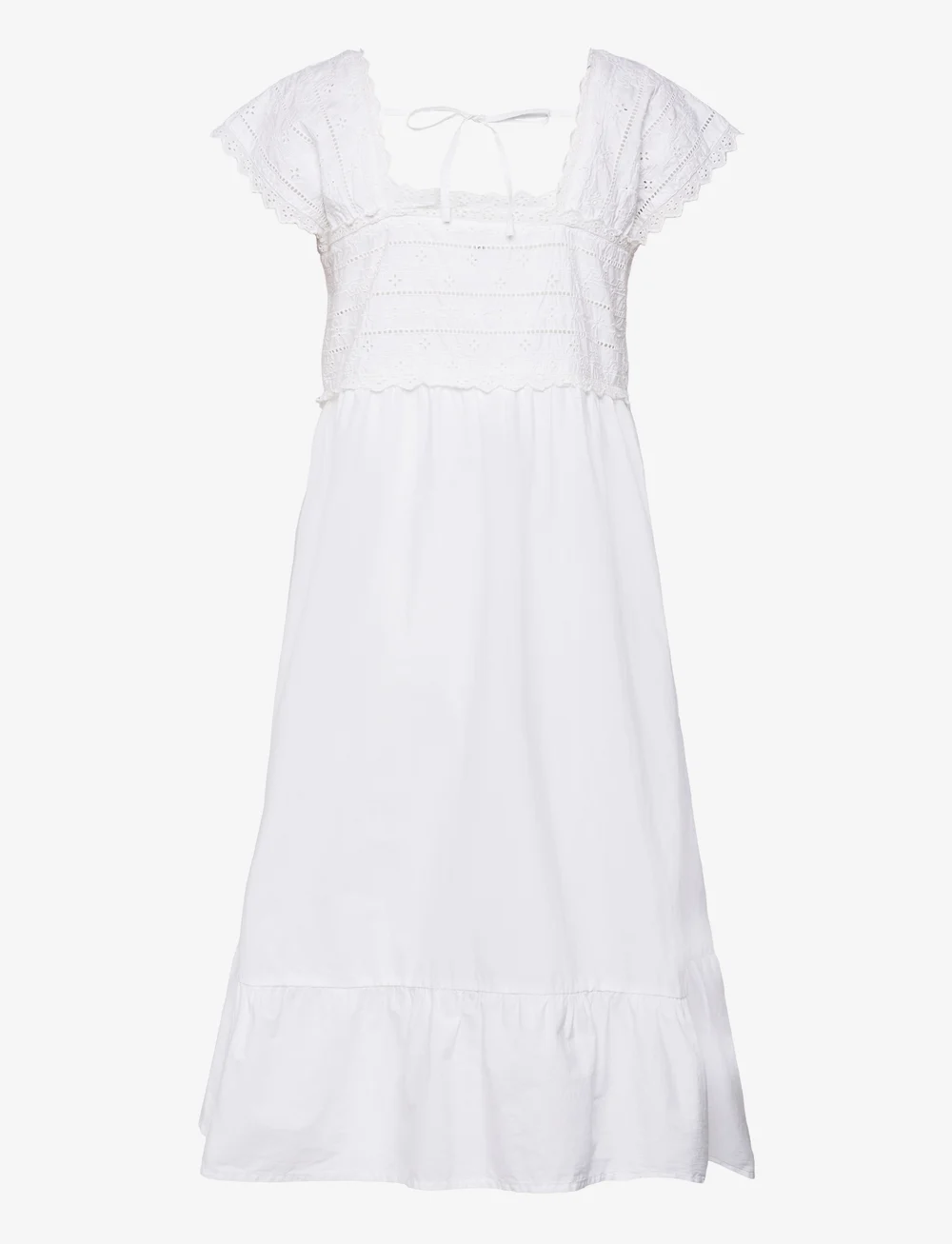 Lindex - Nightdress broderie anglaise - nattlinnen - white - 2