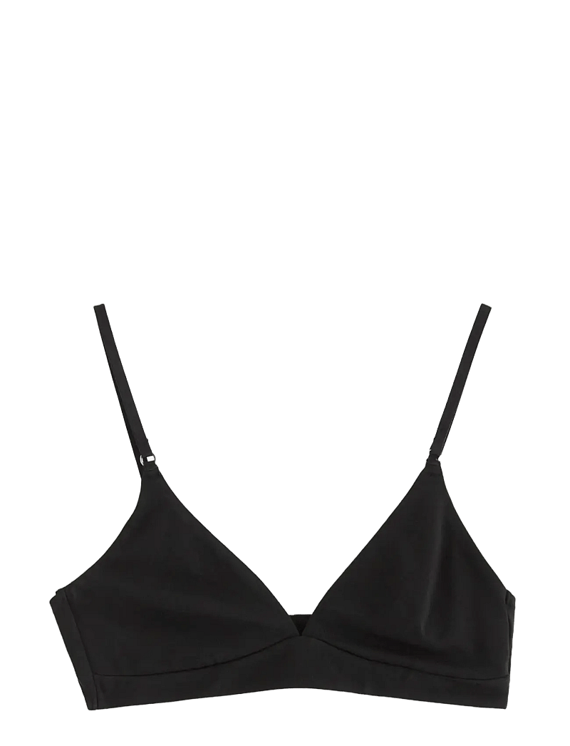 Lindex - Bra soft bra Carin cotton - bralette - black - 1