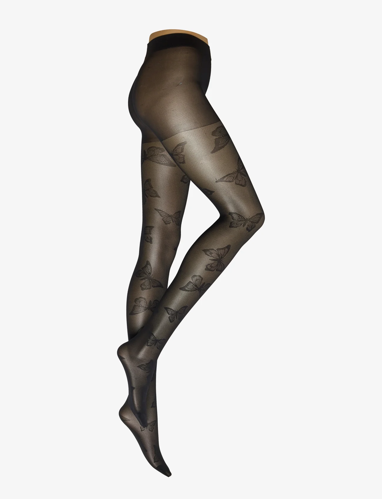 Lindex - Tights 40 den butterfly - lowest prices - black - 0