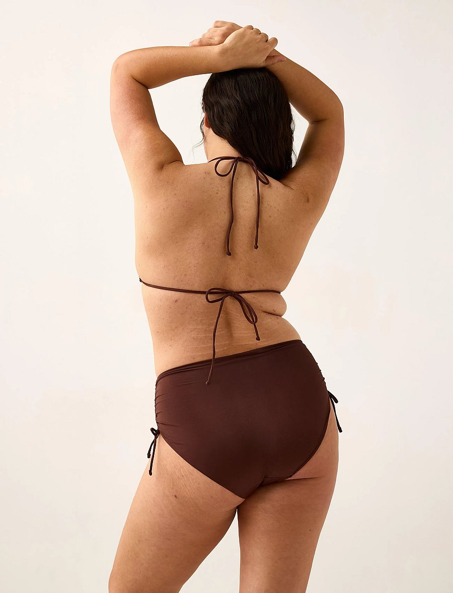 Lindex - Hipster bikini bottom - bikinihosen mit hoher taille - dk brown - 3