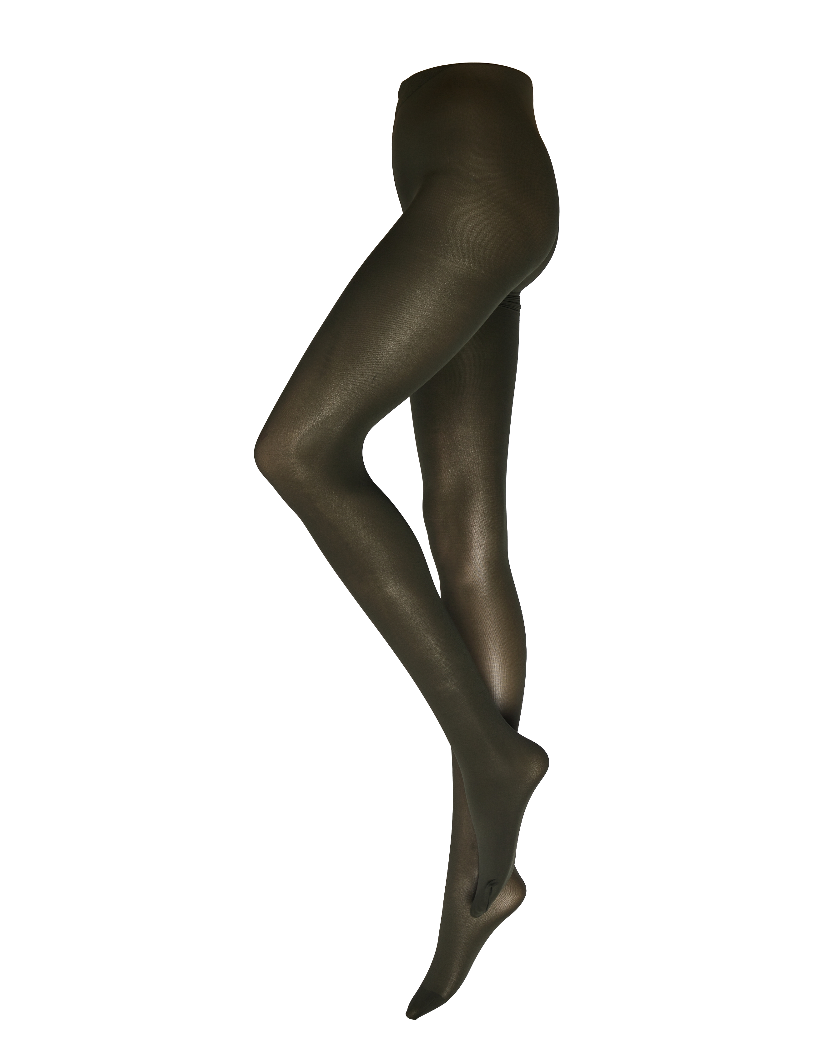 Lindex Tights 50den super stretch fas - Undertøj - DARK DUSTY GREEN / khaki/green