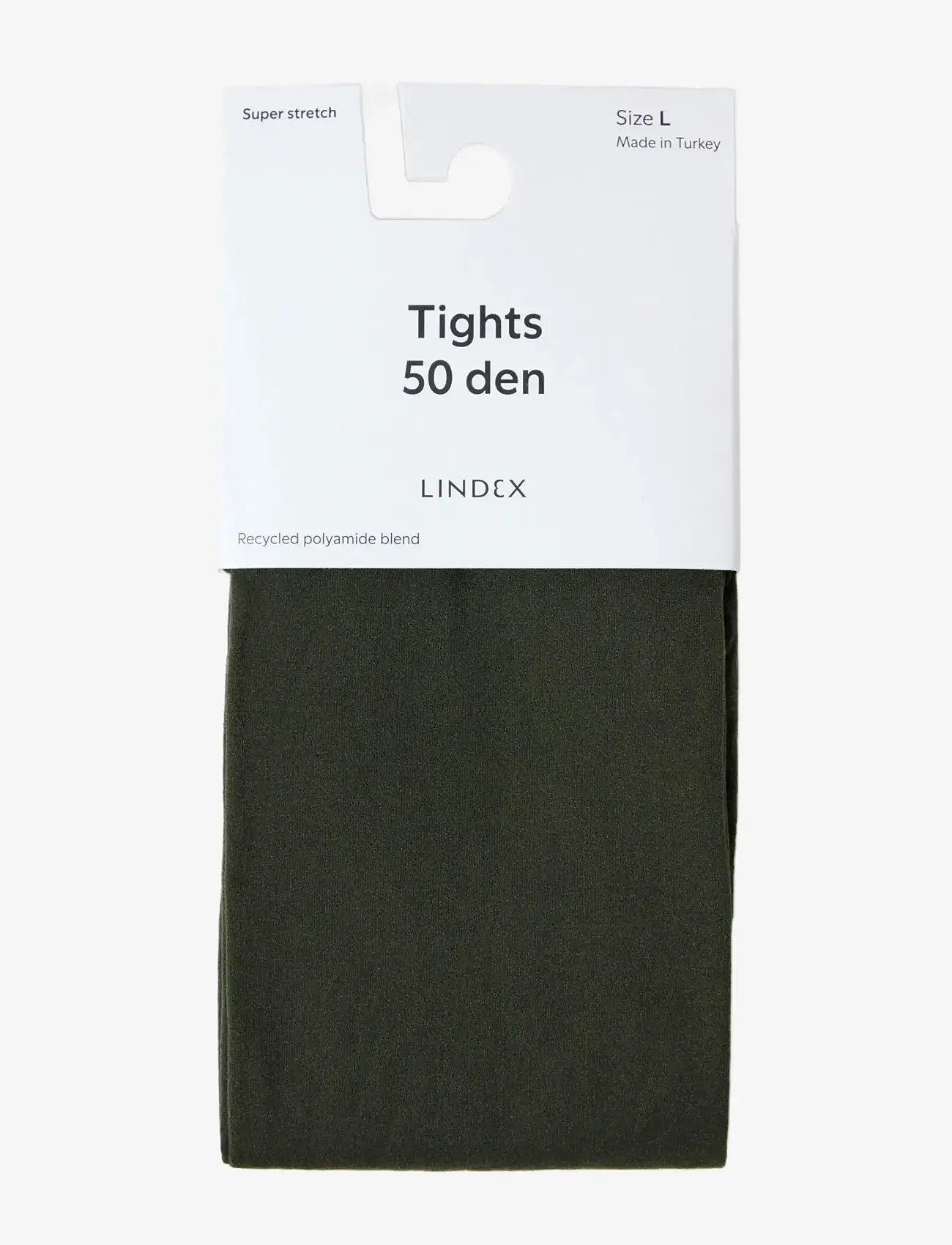 Lindex - Tights 50den super stretch fas - særlige begivenheder - dark dusty green - 3
