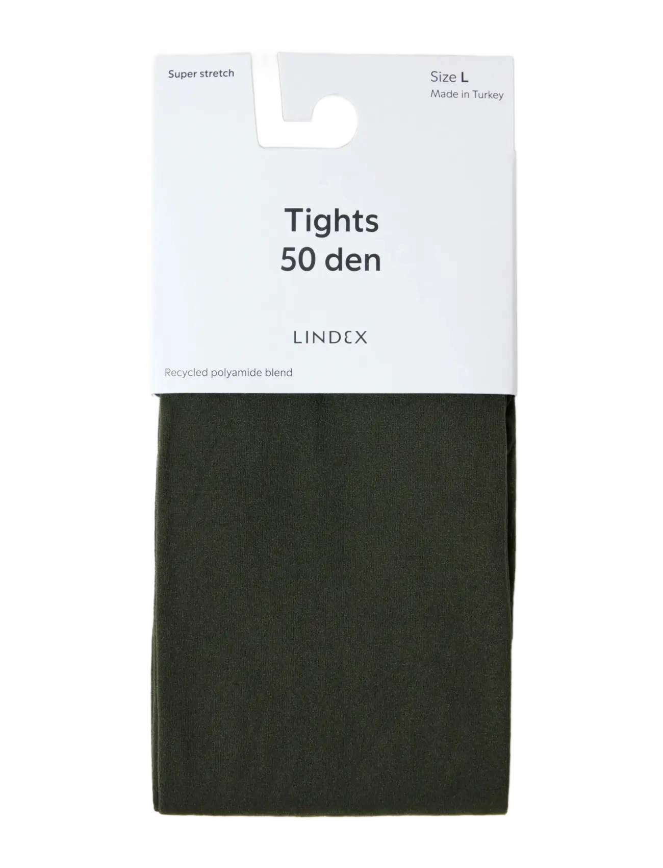 Lindex - Matt tights 50 denier - dark dusty green - 3