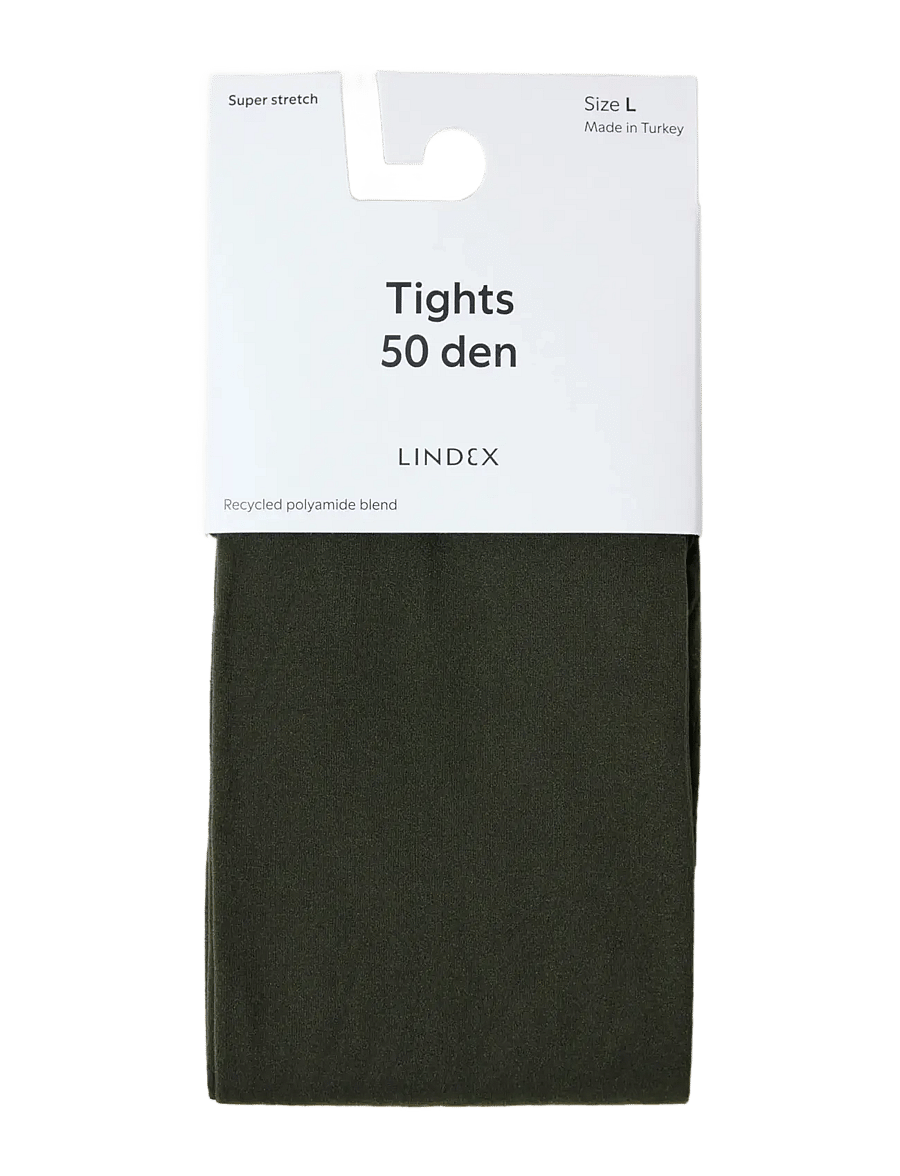 Lindex - Matt tights 50 denier - særlige begivenheder - dark dusty green - 3