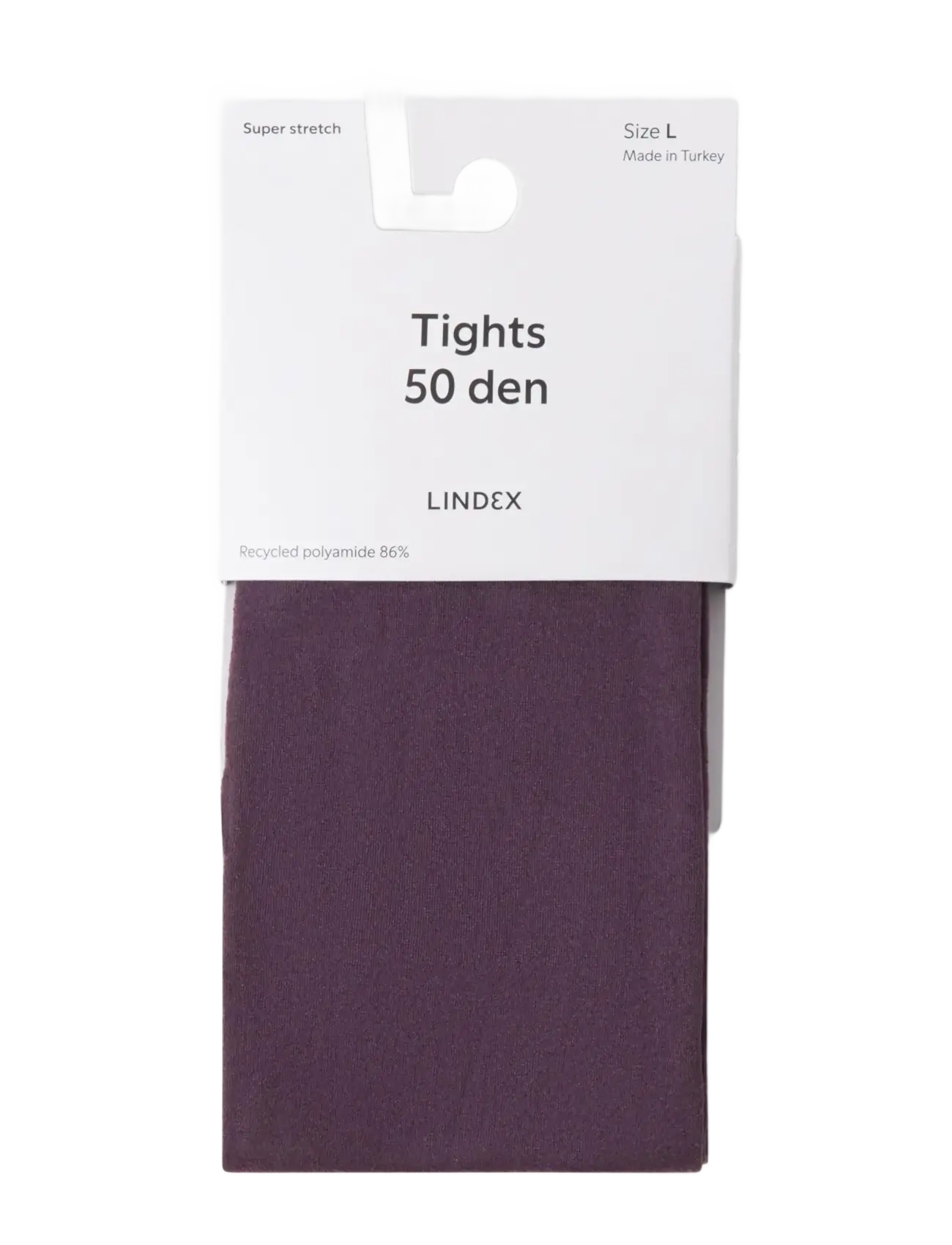 Lindex Matt tights 50 denier - Underkläder - DARK DUSTY LILAC / purple